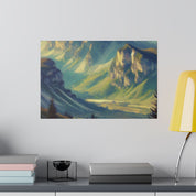 Majestic Nature Mountain Landscape Painting Canvas