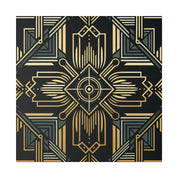 Art Deco Wall Art | Black Gold Luxury Decor | 1920s Decor Canvas