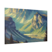 Majestic Nature Mountain Landscape Painting Canvas