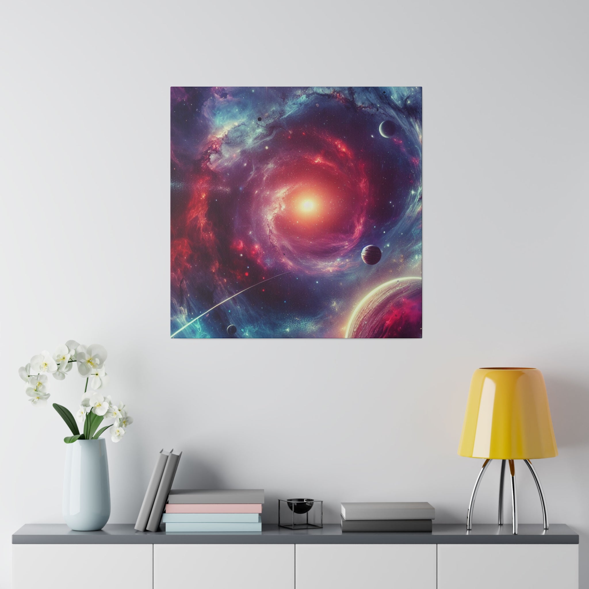 Stellar Nebula Galactic Outer Space Wall Art Canvas