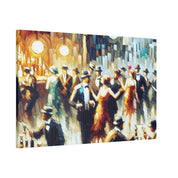 Bar Painting | 1920s Speakeasy Scene | Home Bar Decor Canvas