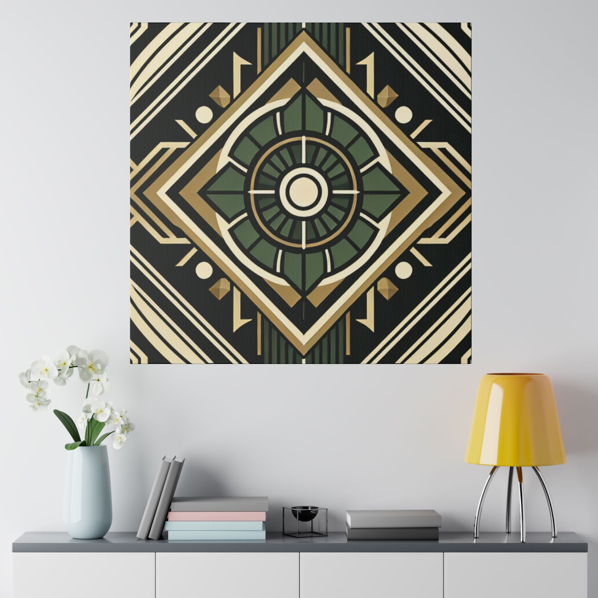 Deco Dreamline Geometry Art Deco Wall Art Canvas