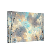 Snowy Birch Branches Canvas