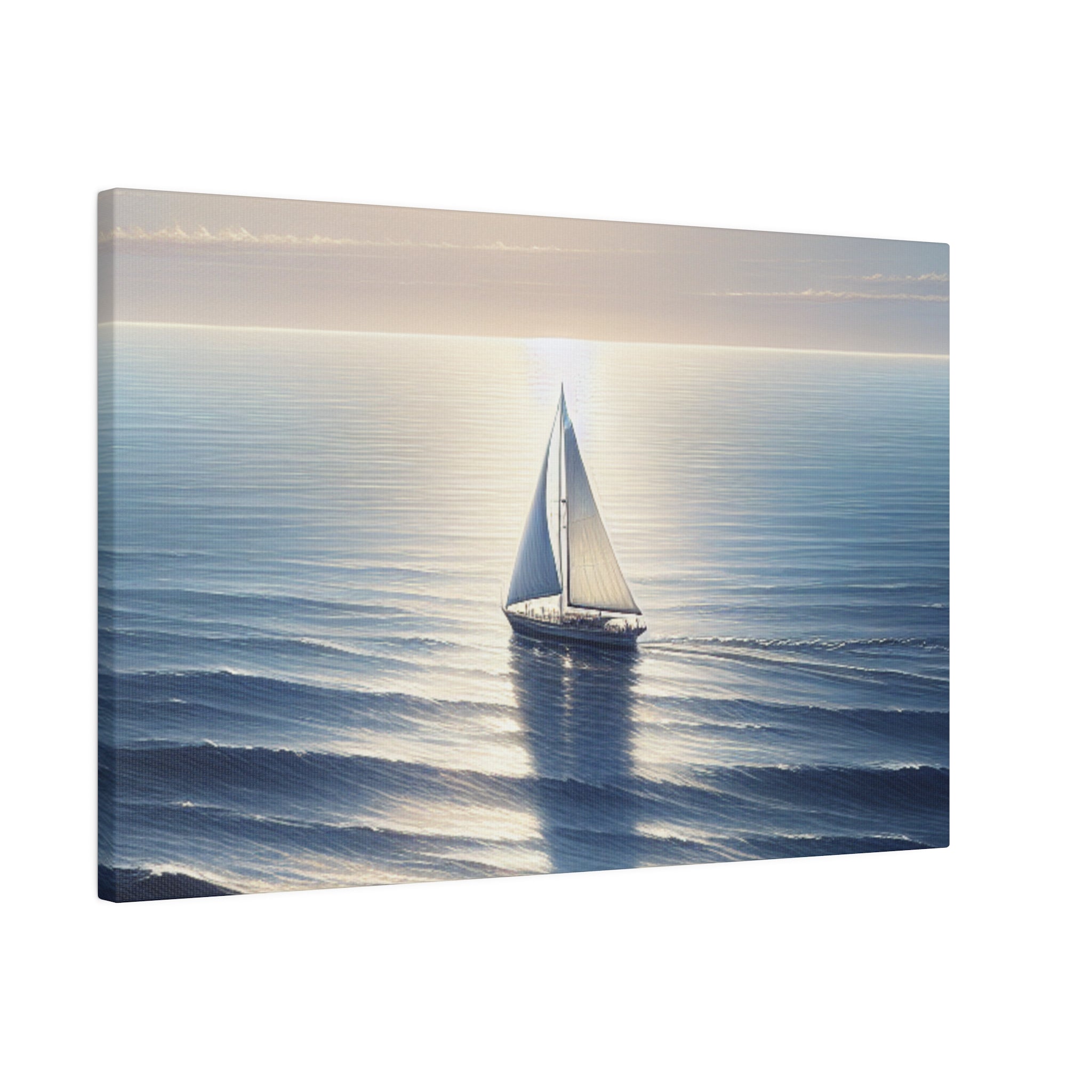 Nautical Embrace Sailboat Painting Canvas