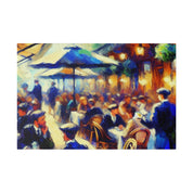 Mocha Swirl Symphony Cafe Artwork Canvas