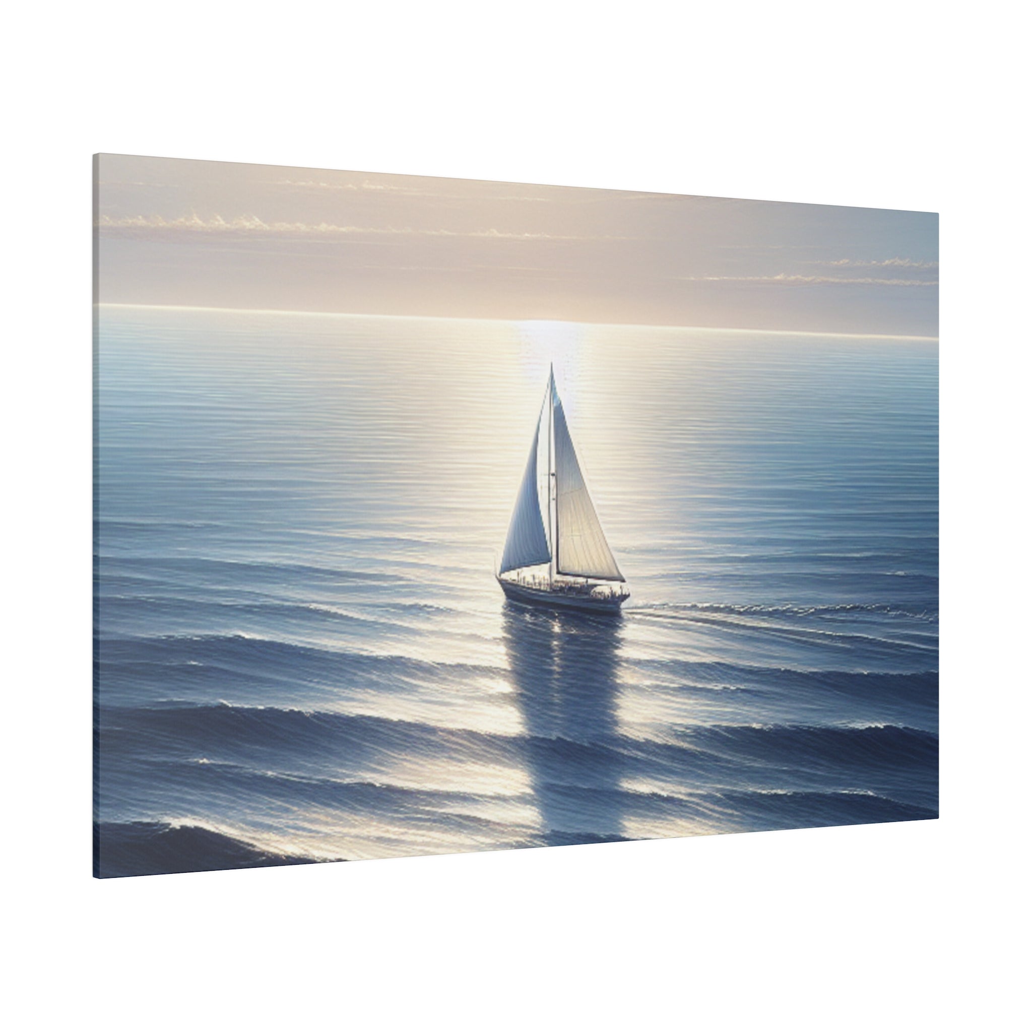 Nautical Embrace Sailboat Painting Canvas