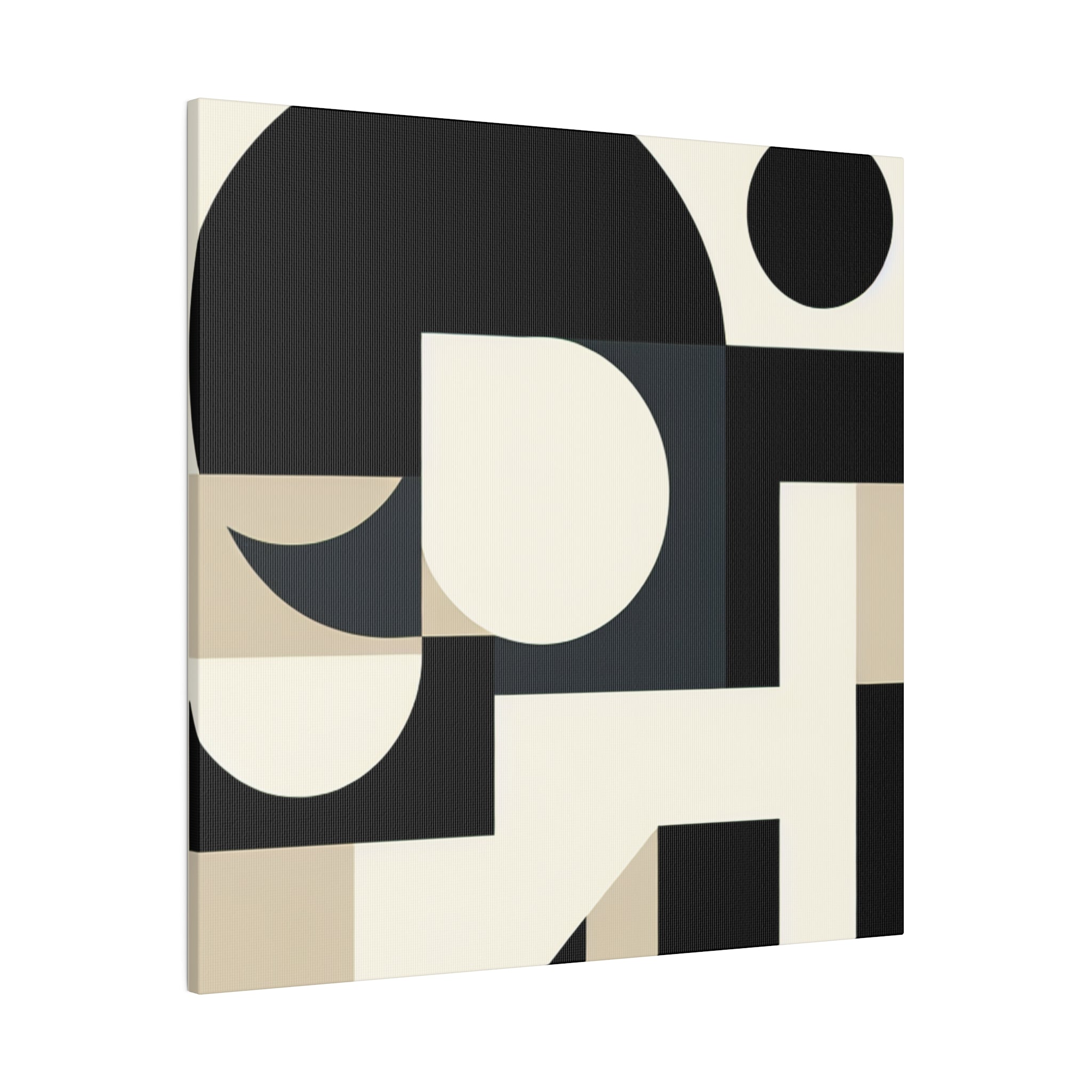 Geometric Harmony A Spatial Symphony Geometric Painting Canvas