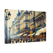 Parisian Street Symphony French Street Painting Canvas