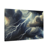 Tempest Heavens Masterpiece Lightning Painting Canvas