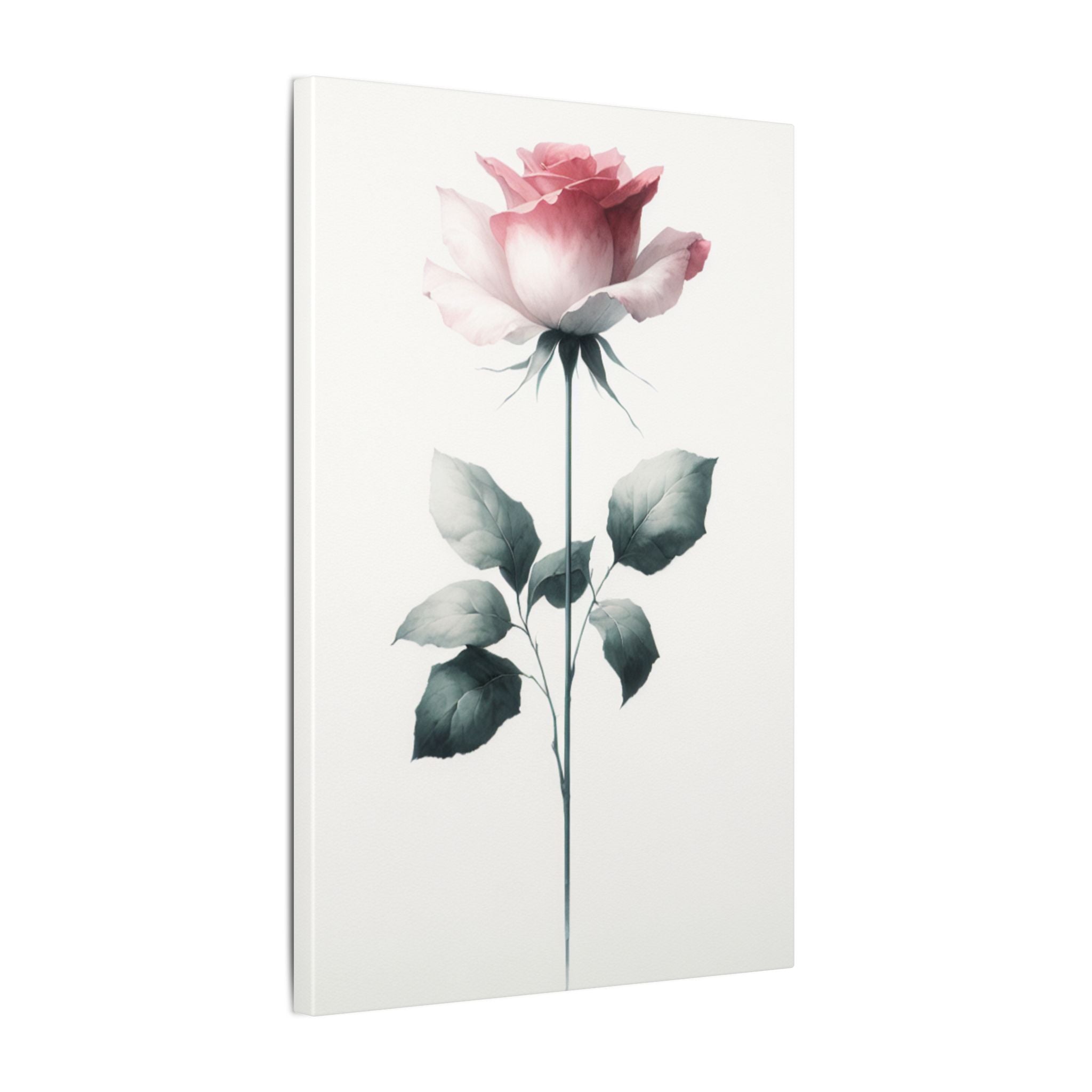 Minimalist Rose Flower Canvas