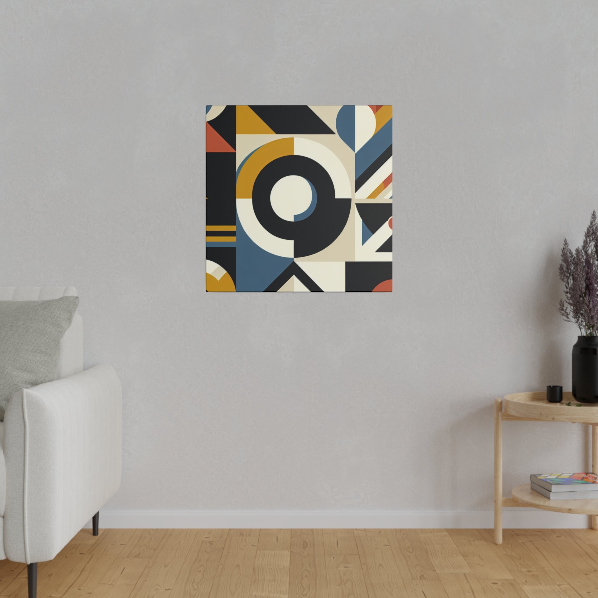 Vibrant Geometry Juncture Geometric Painting Canvas