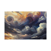 Storm's Silent Symphony Landscape Painting Canvas