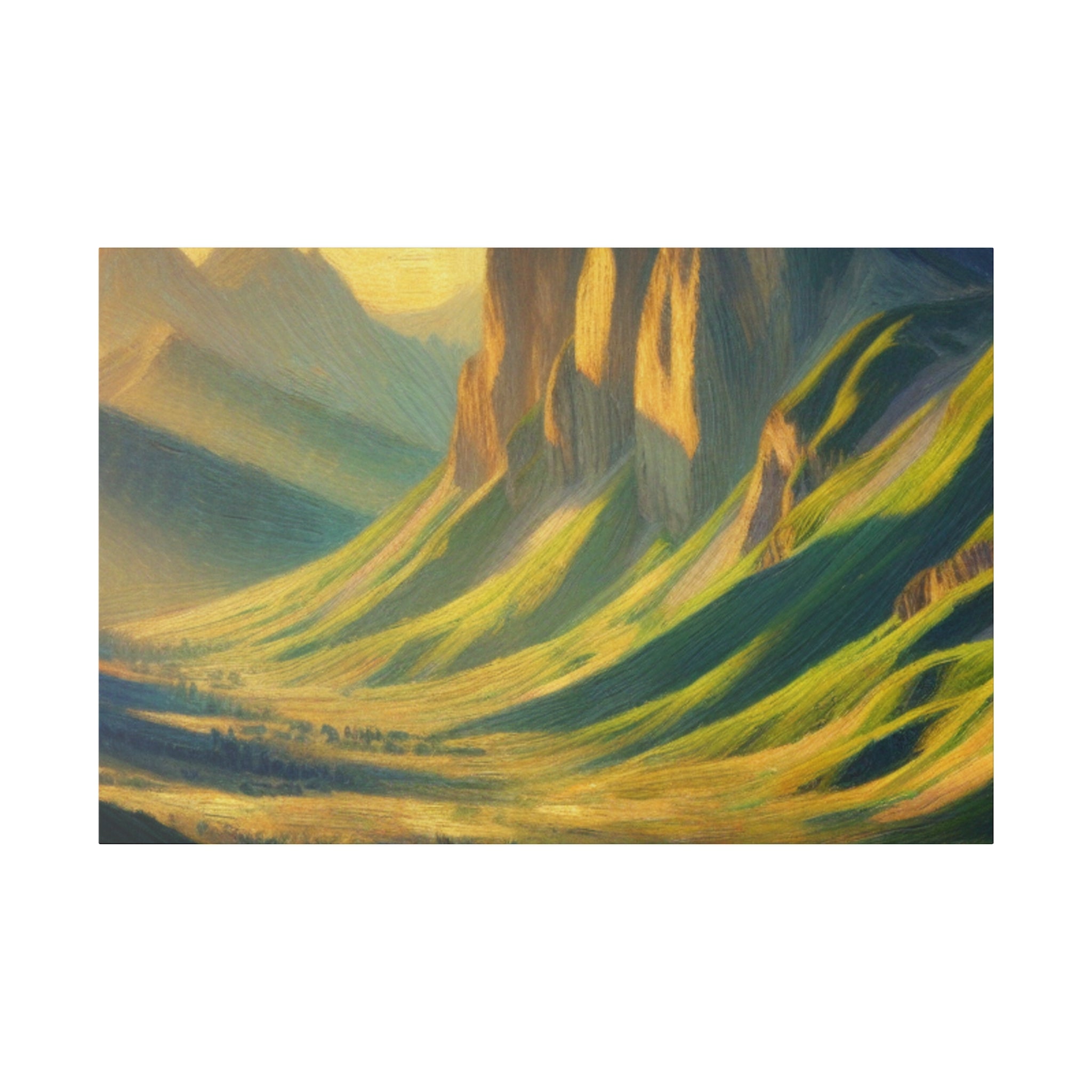 Spectral Peak Odyssey Mountain Landscape Painting Canvas