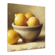 Lemon Bowl Still Life Canvas