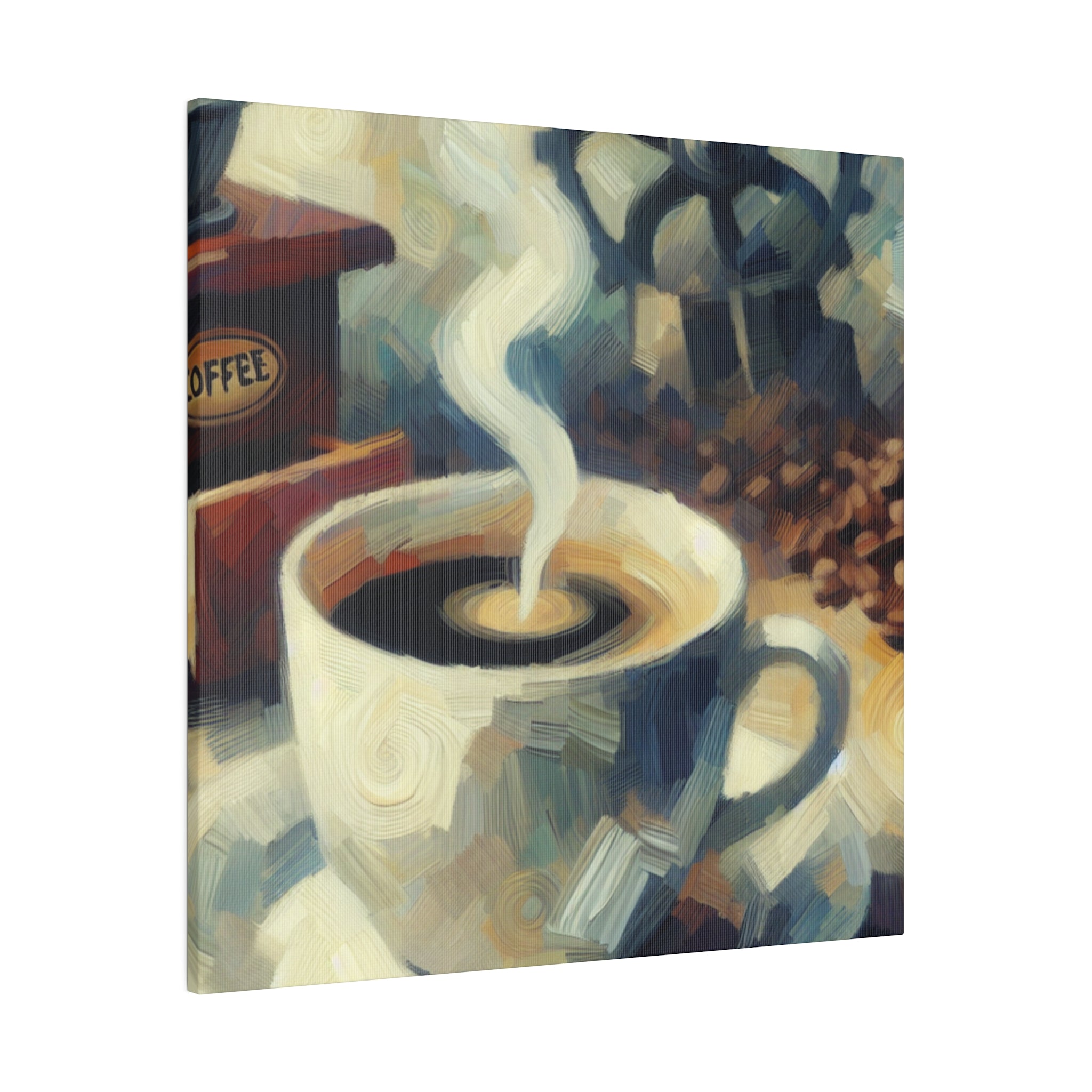 Rustic Craft Coffee Artwork Coffee Painting Canvas