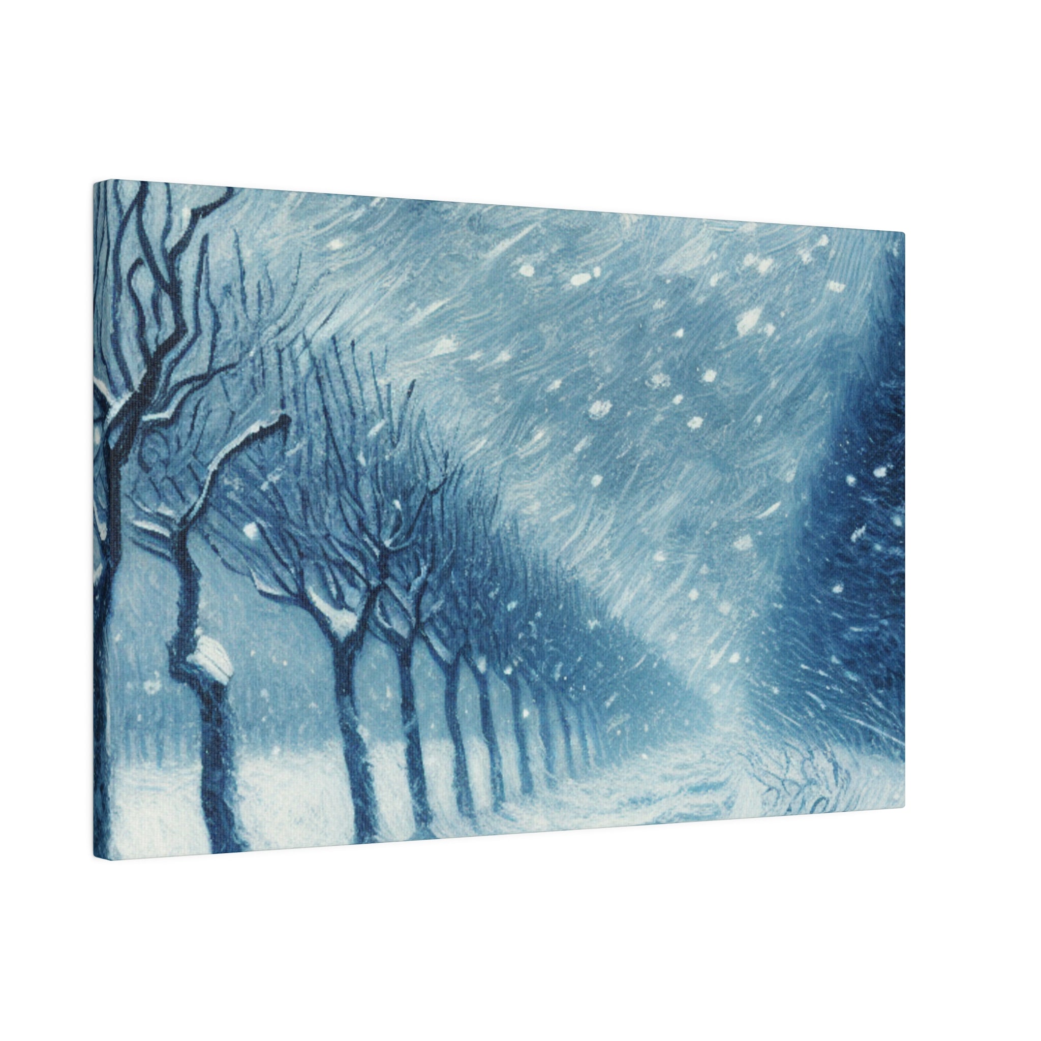 Blizzard Storm Snowscape Winter Painting Canvas