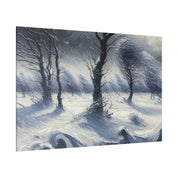 Whispers of Winter Past Vintage Snowscape Winter Painting Canvas