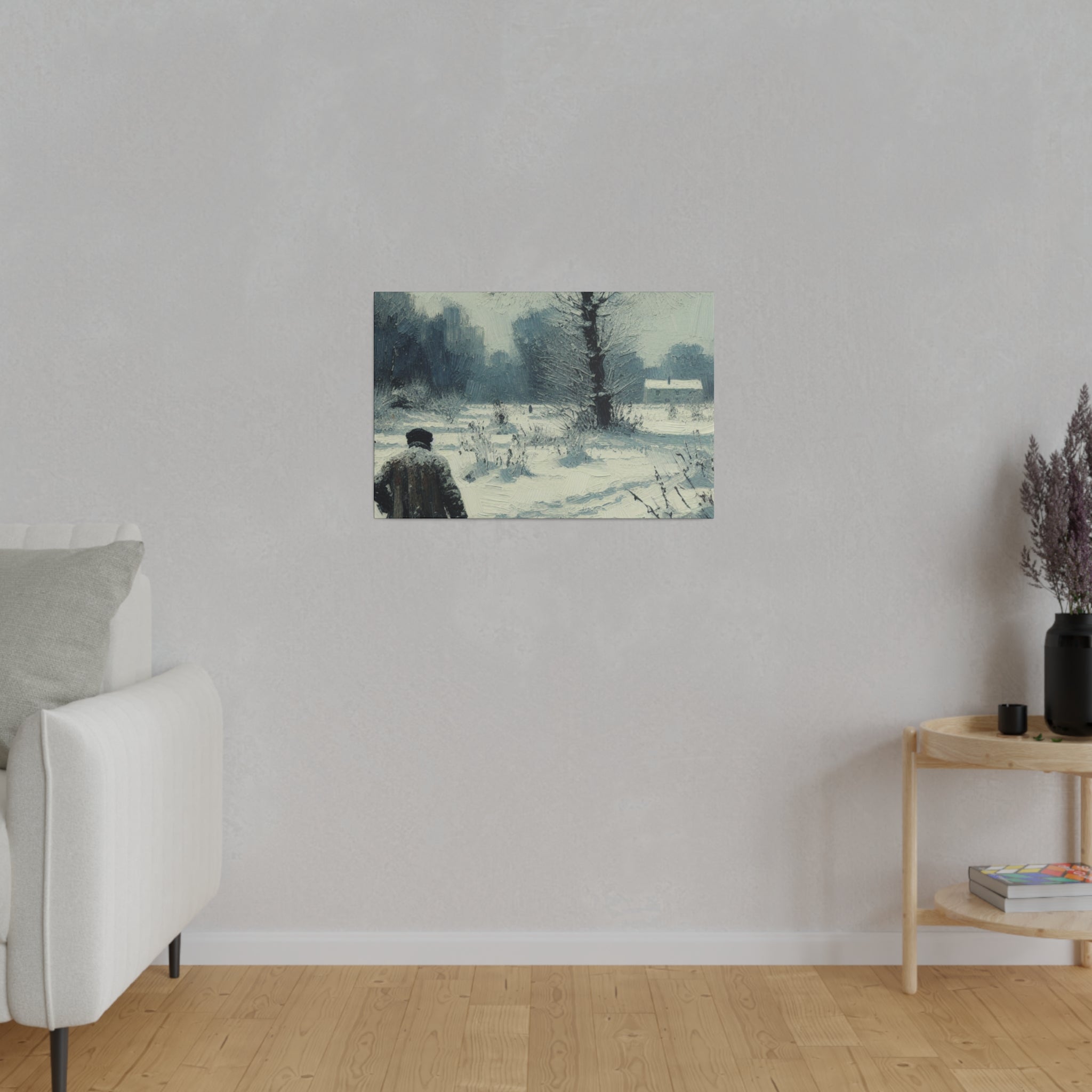 Whispers of Winter Past Snowscape Winter Painting Canvas