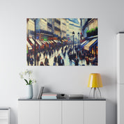 Parisian Symphony French Street Painting Canvas