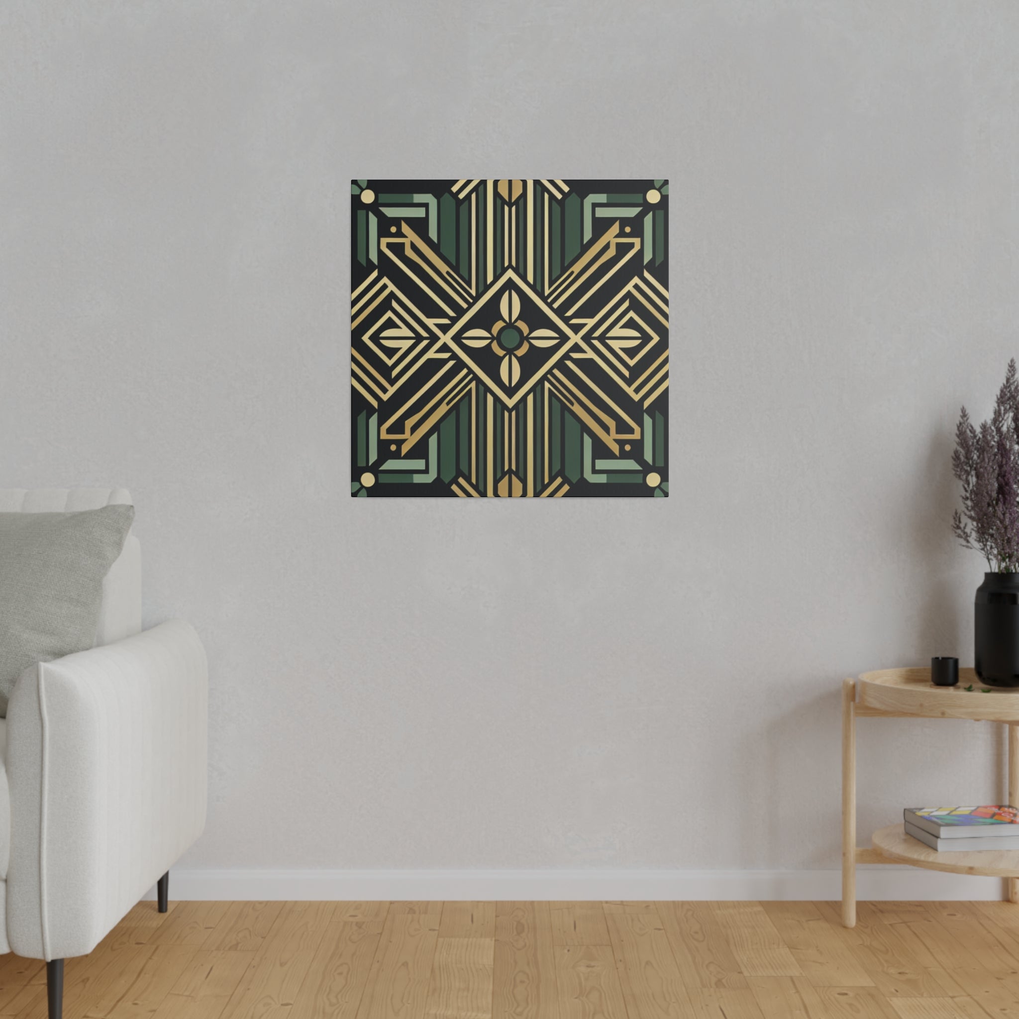 Deco Dazzle Elegance PatternArt Deco Wall Art Canvas