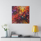 Splatter Expression Color Splash Abstract Artwork Canvas