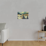 An Impressionist Viewpoint Rural Winter Painting Canvas