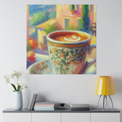 Brewed Delight Turkish Coffee Painting Canvas