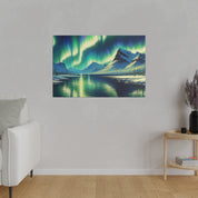 Aurora Frost Northern Lights Painting Canvas