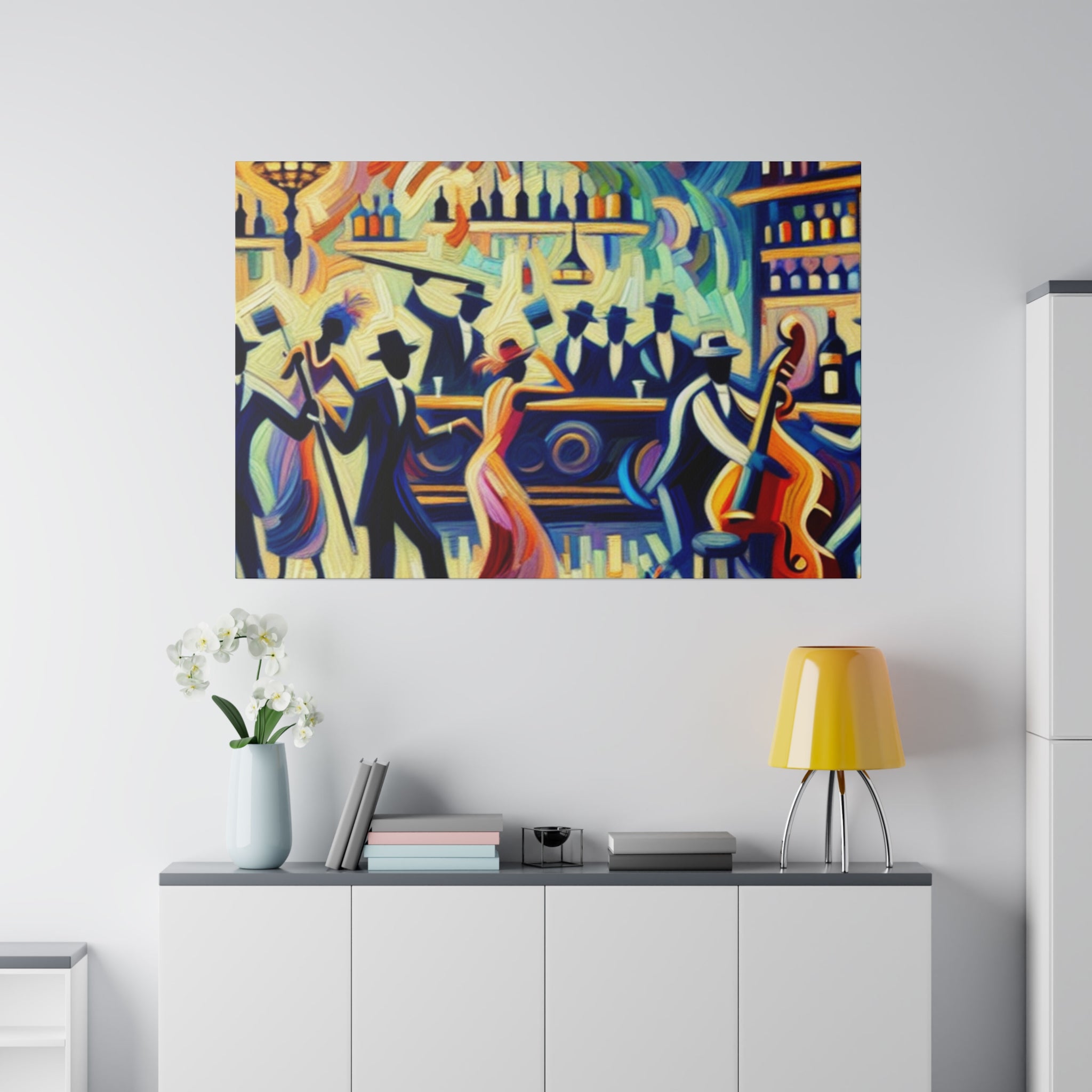 Razzle Dazzle Underground Retro Speakeasy Bar Art Canvas