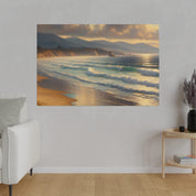 Coastal Whispers Beach Painting Canvas