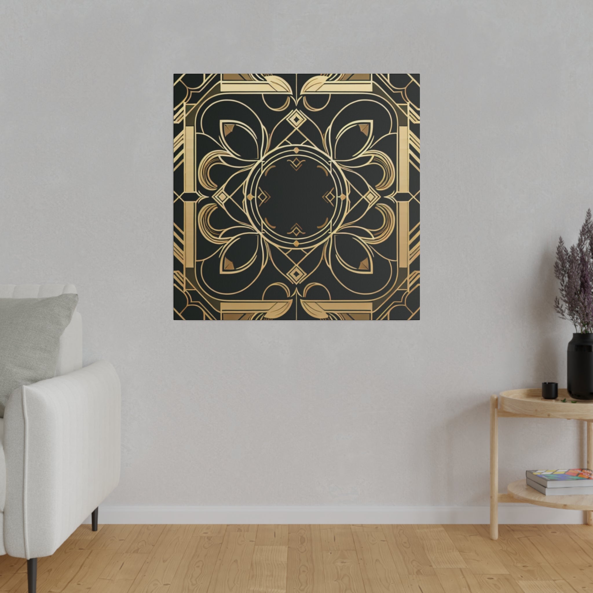 Deco Dazzle Elegance Pattern Art Deco Wall Art Canvas