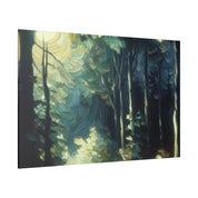 Bright Moonlight Forest Painting Canvas