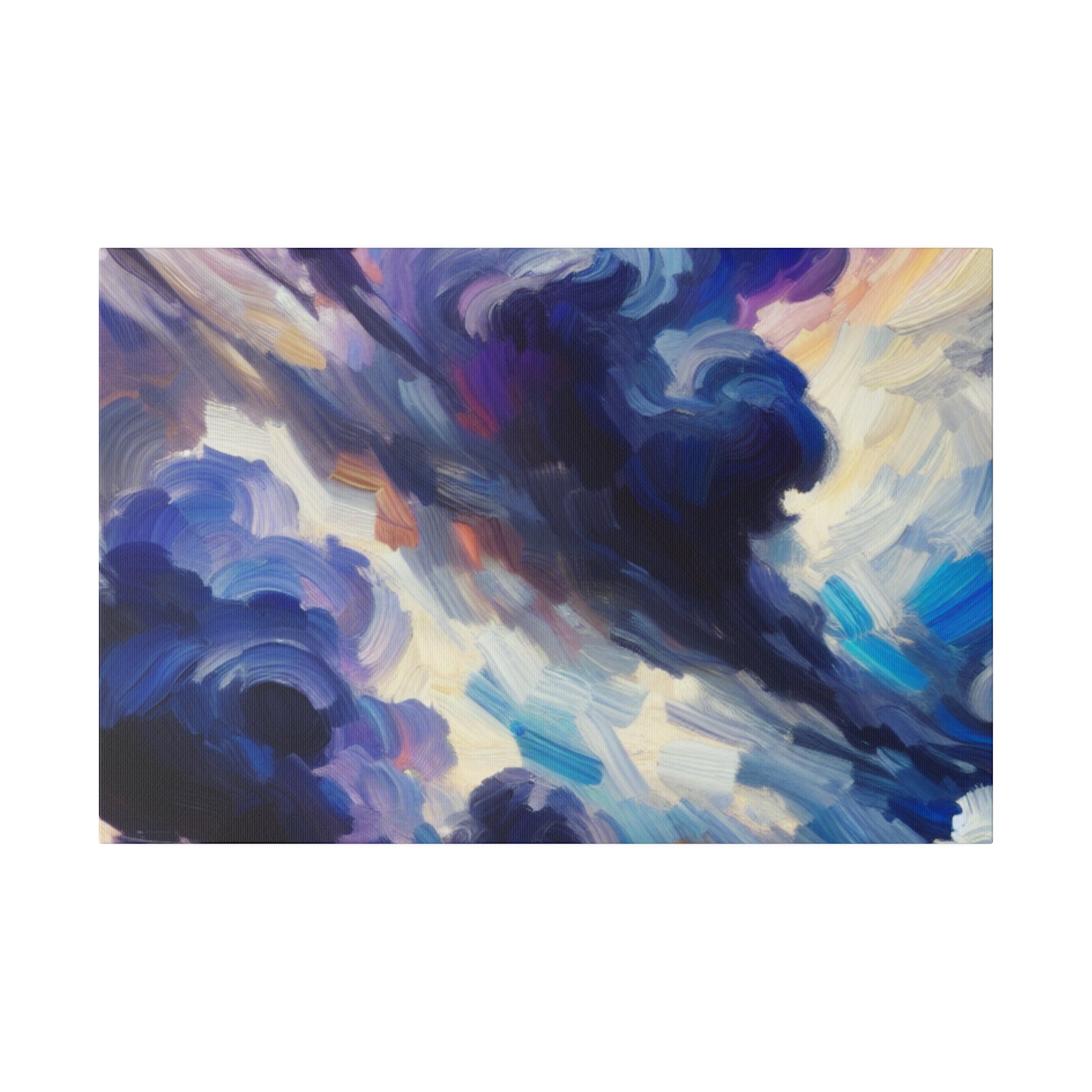 Stormy Azure Mastery Landscape Painting Canvas