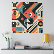 Synesthesia Geometry A Maximalist Artistic Odyssey Geometric Painting Canvas