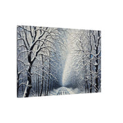Winter Forest Path Canvas
