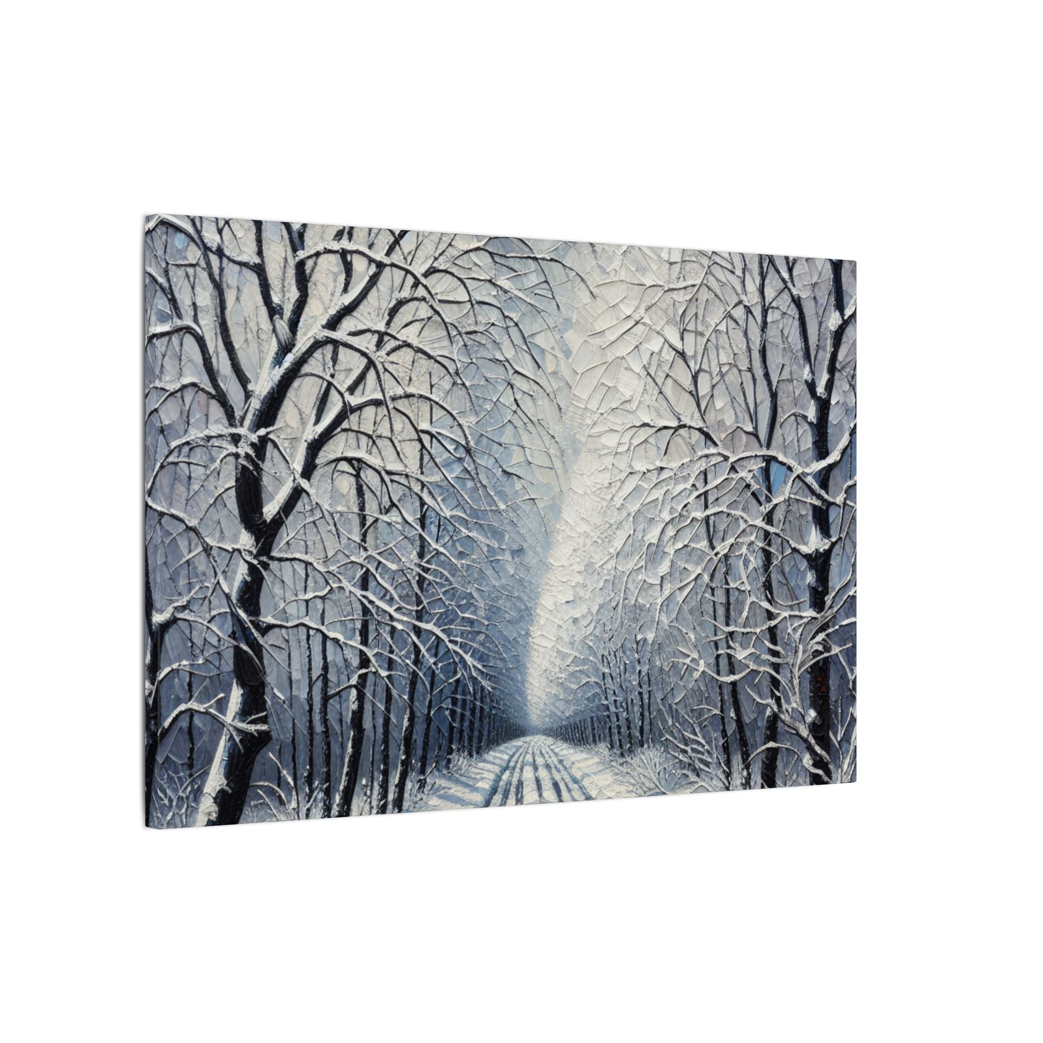 Winter Forest Path Canvas