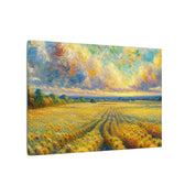 Country Sunflower Field Painting
