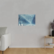 Blizzard Storm Snowscape Winter Painting Canvas