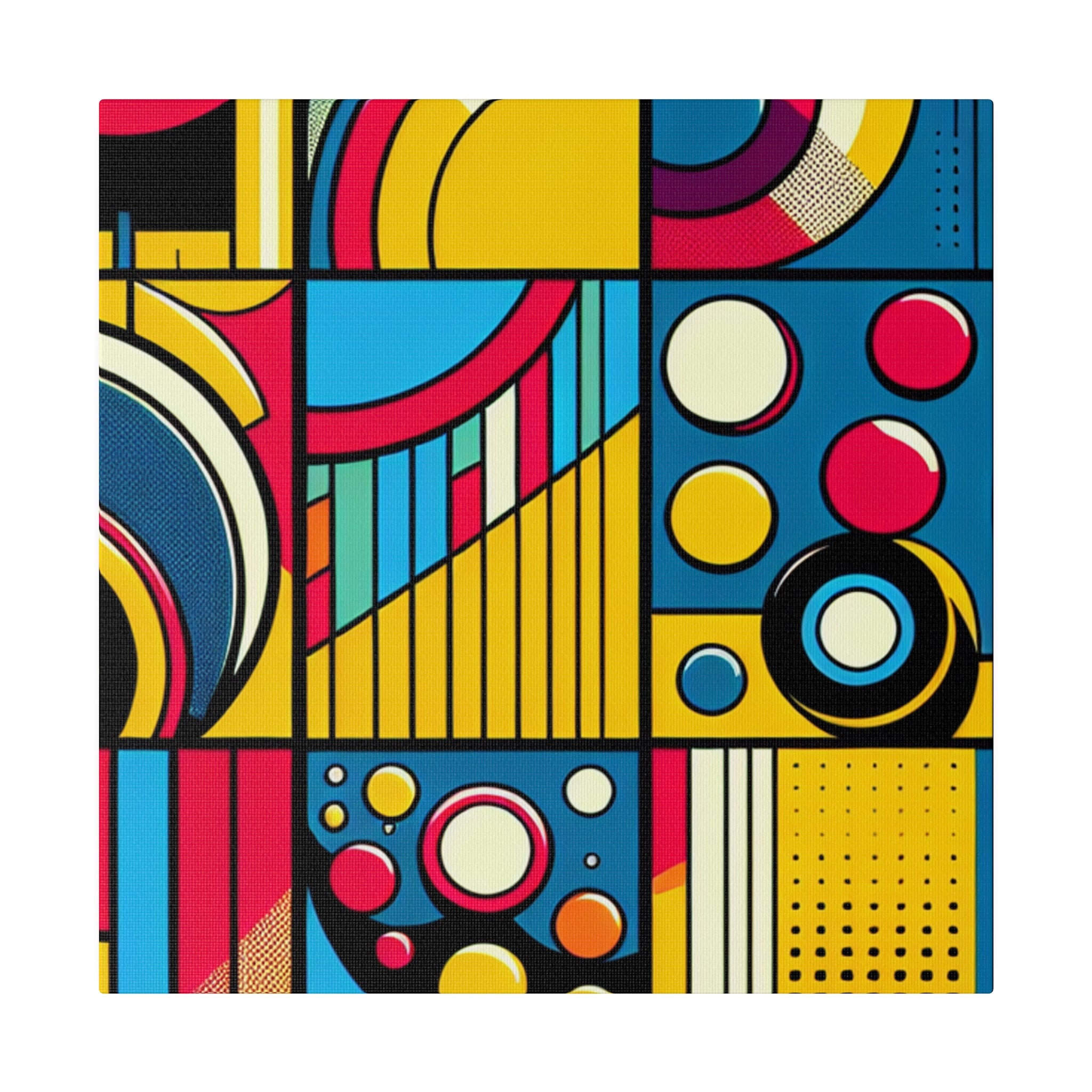 Pop Art Extravaganza Modern Abstract Wall Art Canvas