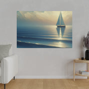 Serenity Voyage Sailboat Painting Canvas