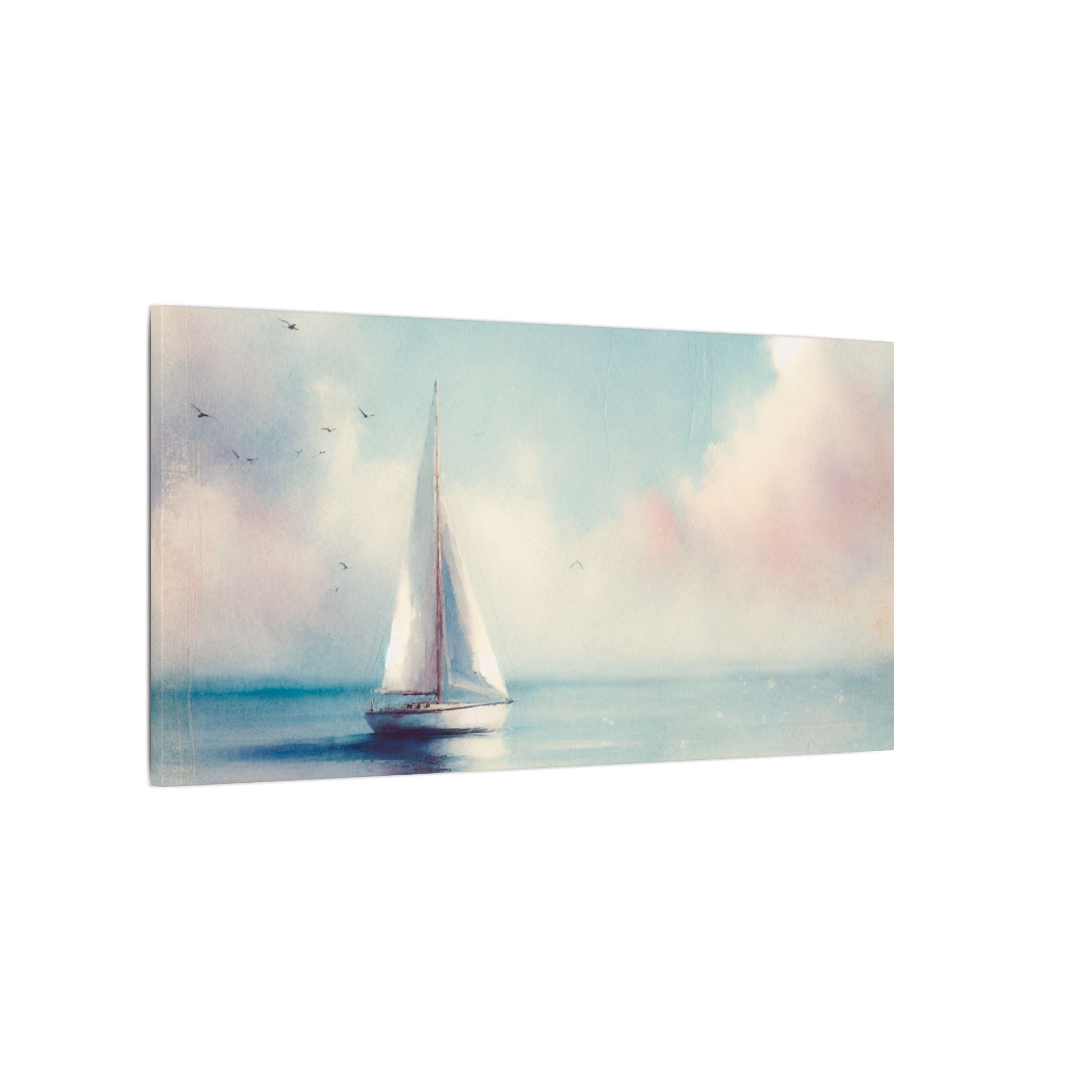 Pastel Mist Sailboat Canvas