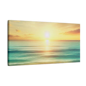 Seascape Ocean Sunset Coastal Wall Art Canvas