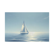 Serene Voyage Sailboat Painting Canvas