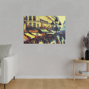 Vivid Street Elegance French Street Painting Canvas