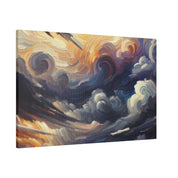 Storm's Silent Symphony Landscape Painting Canvas