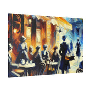 Espresso Serenity Blend Street Cafe Artwork Canvas