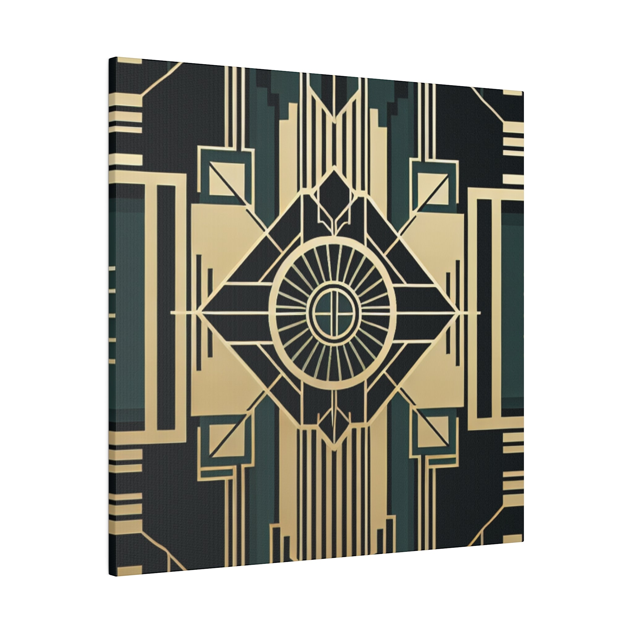 Deco Enchantment Mosaic Pattern Art Deco Wall Art Canvas