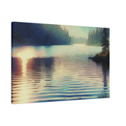 Serene Lake Whispers Lake Painting Canvas