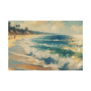 Tranquil Beachscape Beach Painting Canvas