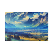 Summit Wonder Mountain Landscape Painting Canvas